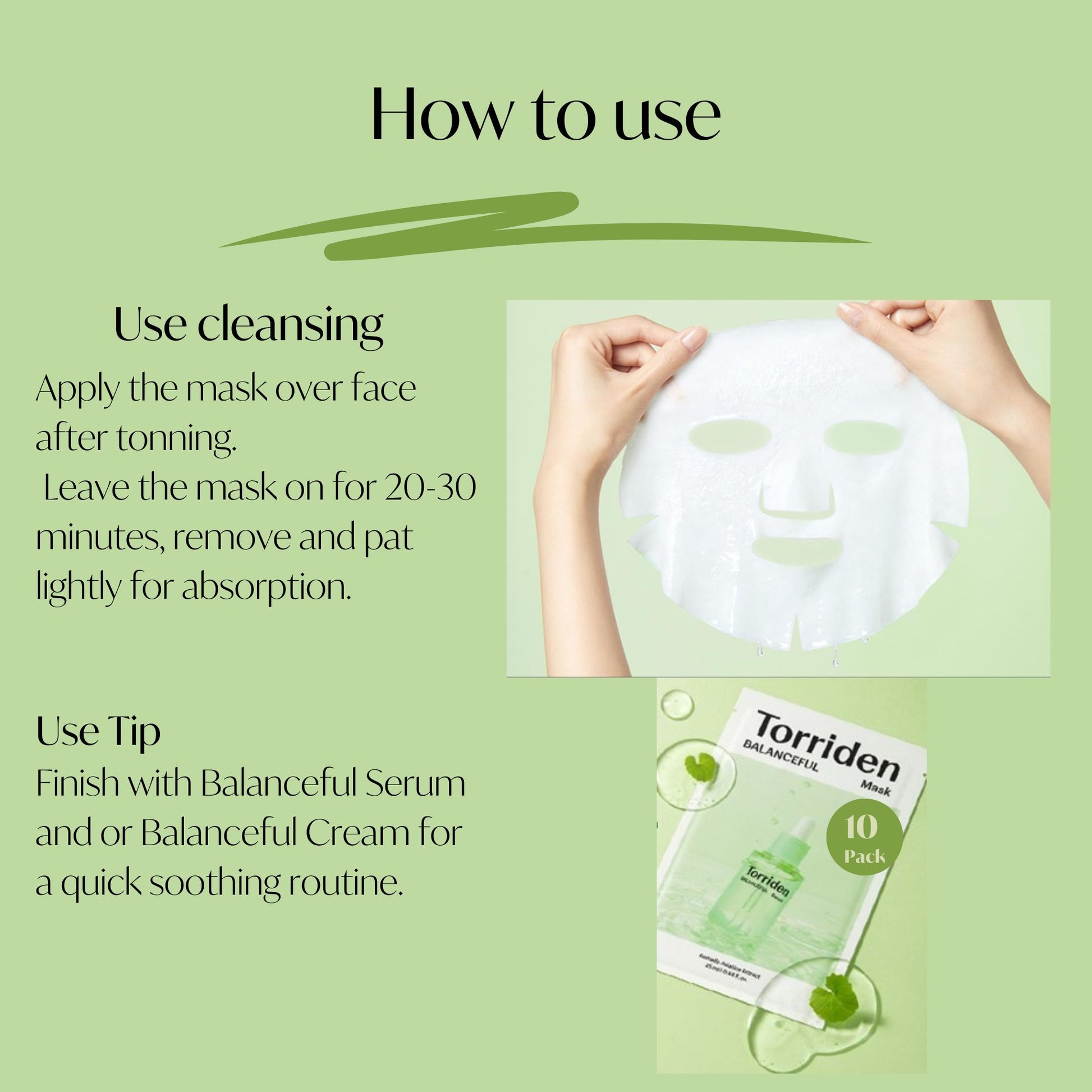 Torriden Balanceful Cica Mask How to Use