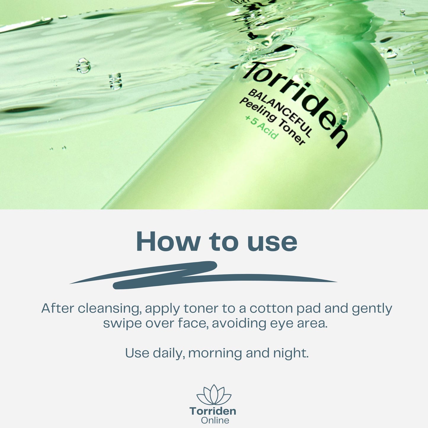 How to use Torriden Balanceful Peeling Toner